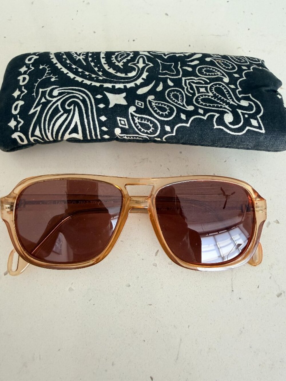 Titmus Vintage Brown EVE 2 (Z 87 5" 3/4) Sunglasses Size 58-16